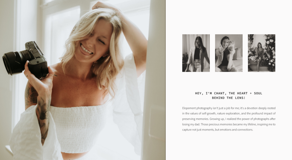 Zettel Photography website